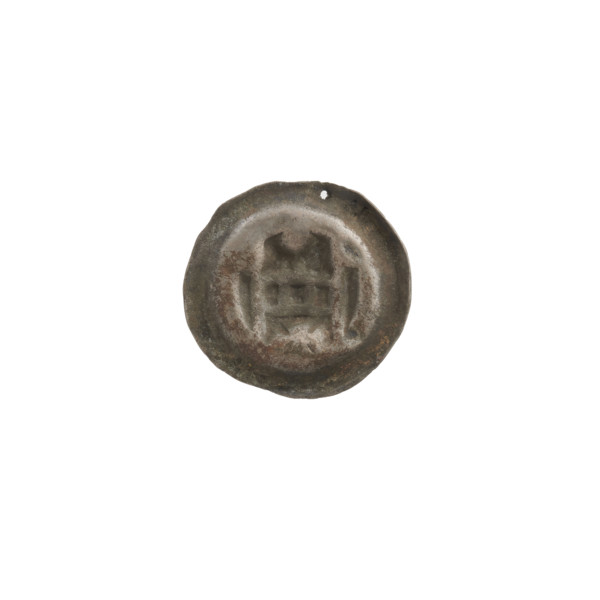 Denarius - bracteate, gate II (iconographic), Richard Antoni (1841–1894), AR punches, gates,
