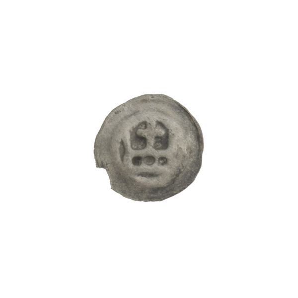 Denarius - bracteate, crown II (iconographic); crowns; one-sided coin; crosses; Teutonic Knights