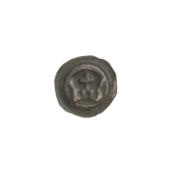 Denarius - bracteate; crown II (iconographic); crowns; one-sided coin; crosses; Teutonic Knights