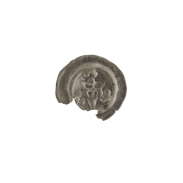 denarius - bracteate, shield with cross I (iconographic), AR marks, shields, triangular shield