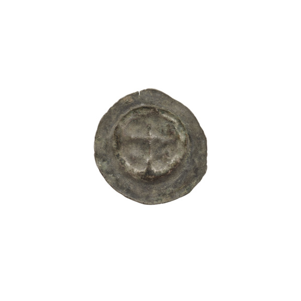 Denarius bracteate, one-sided coin (ca. 1317/1318–ca. 1327/1328). Obverse: Latin cross with