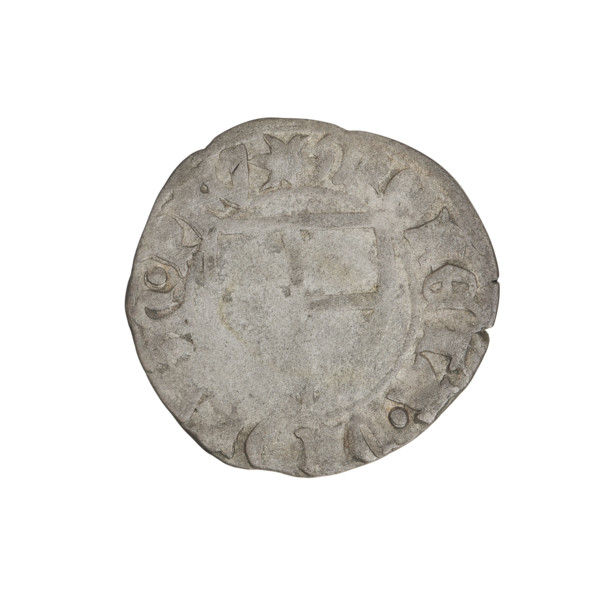 Teutonic szelag, Michal Küchmeister (Grand Master; 1414–1422). Obverse: monastic shield of the