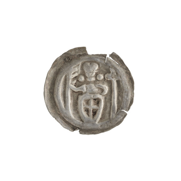 Denarius — bracteate imitation? R6 (rarity). One-sided silver coin (AR punch), ca. 1247/1248–ca.