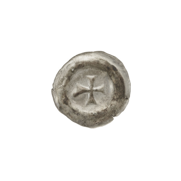 denarius - bracteate; Greek cross I (iconographic); R5 (rare); equal-armed cross with ends of the