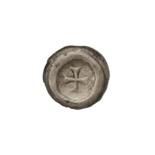denarius - bracteate, Greek cross I (iconographic), Richard, Anthony (1841-1894), R5 (rarity), AR