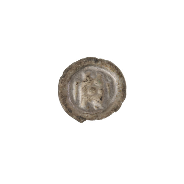 Denarius (bracteate). Gate II (iconographic) showing a gate topped with three pillars and trefoils;