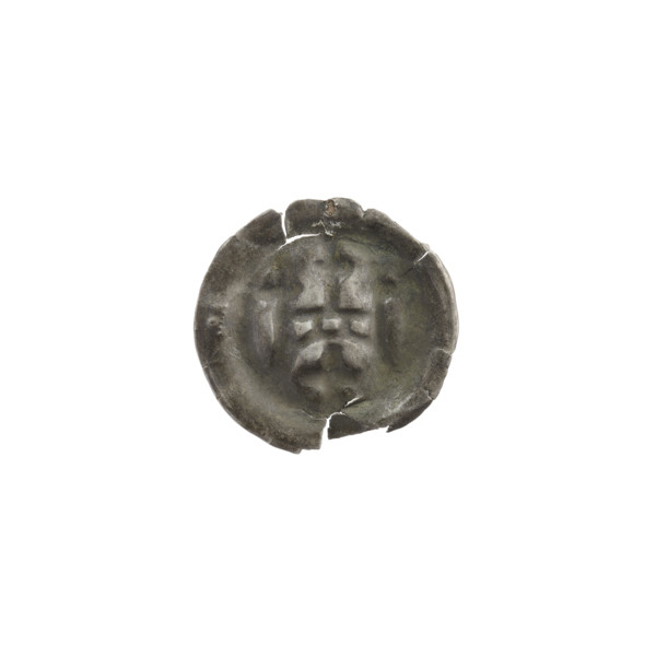 Denarius - bracteate, gate II (iconographic); isosceles cross (iconographic); crosses; gates;