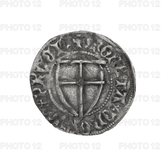 Teutonic szelag, Ulrich von Jungingen (Grand Master; 1407–1410). Maker/publisher: Mynlein Dietz (fl