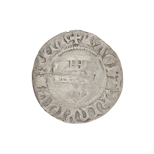 Teutonic szelag, Henryk von Plauen (Grand Master; 1410–1413), letter D (iconographic) (above the