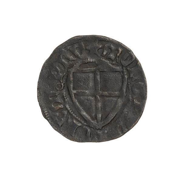 Teutonic szelag, Michal Küchmeister (Grand Master; 1414–1422). Monastic shield of the Grand Master