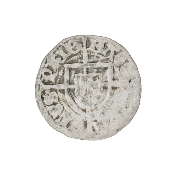 Teutonic szelag, Pawel von Russdorf (Grand Master; 1422–1441), cross with elongated arms, monastic
