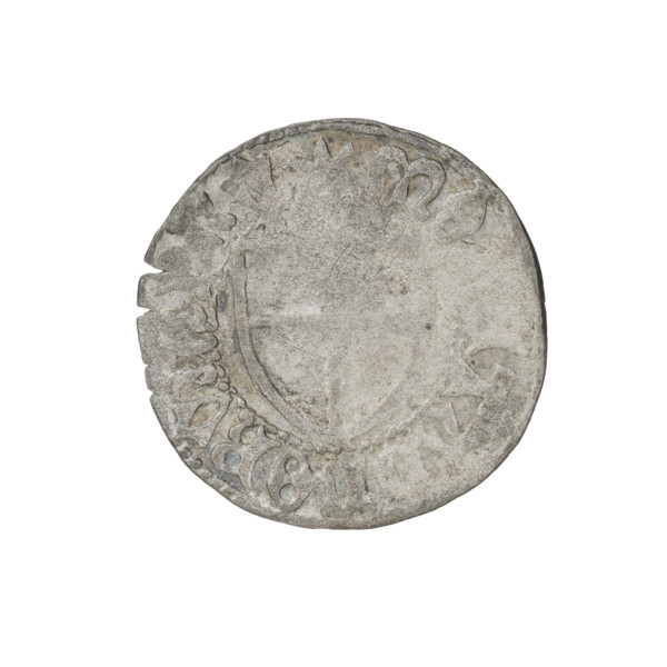 Teutonic szelag, Ludwig von Erlichshausen (Grand Master; 1450–1467). Obverse: Teutonic shield of