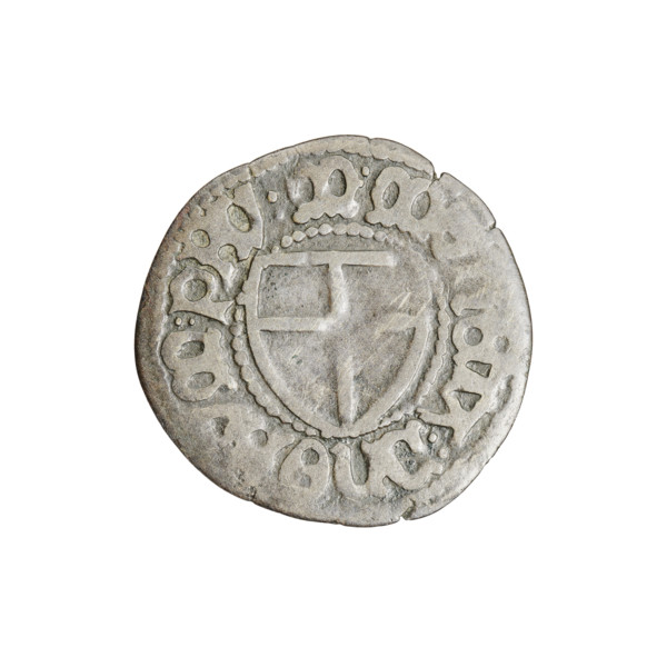 Teutonic szelag, Marcin Truchsess von Wetzhausen (Grand Master; 1477–1489); publisher: Hans Wesner