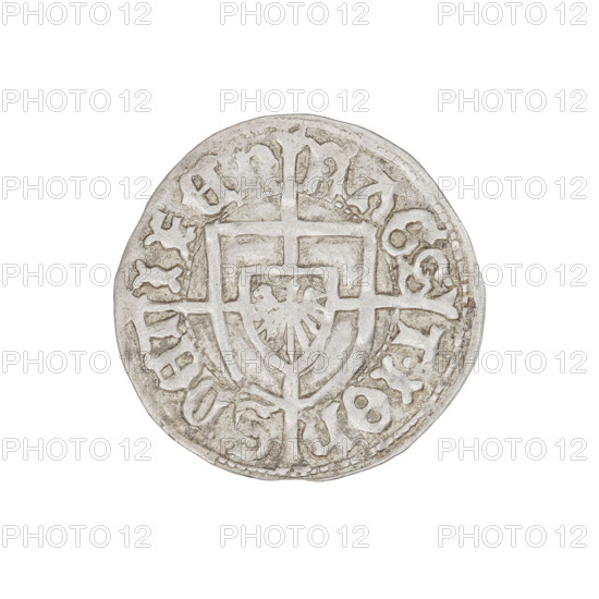 Teutonic groschen, Jan von Tiefen (Grand Master; 1489–1497), Wesner, Hans (fl. 1480–?), publisher.