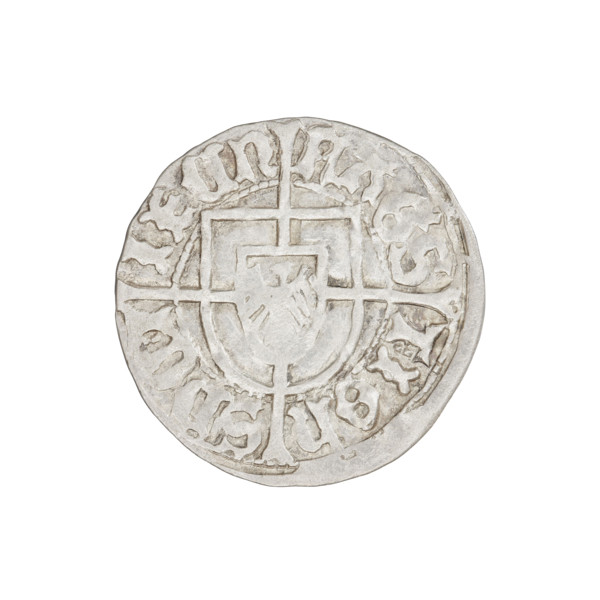 Teutonic groschen, Jan von Tiefen (Grand Master; 1489–1497), Wesner, Hans (fl. 1480–?), publisher.