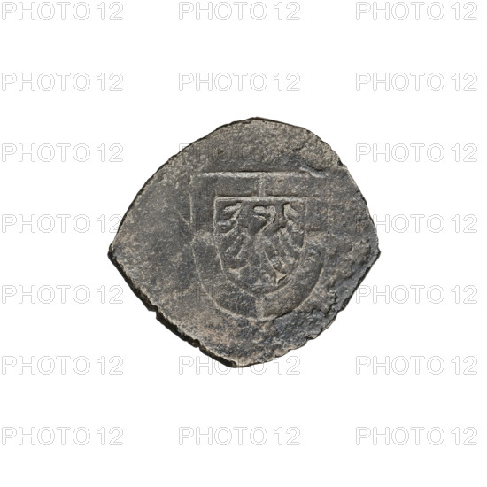 Teutonic groschen clip, Albrecht Hohenzollern (prince in Prussia; Grand Master; 1490–1568), Wille,