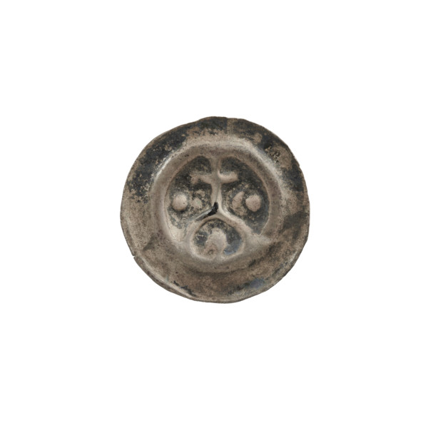 denarius - bracteate, cross on arcade I (iconographic), Richard, Anthony (1841-1894), AR mark, moon