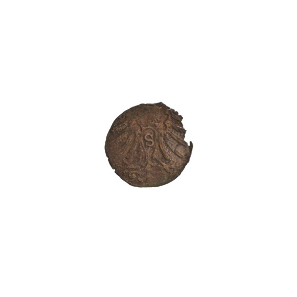 Denarius, Goebell, Hans, R4 (rarity); Obv. In the beaded border the letter A, beneath which the