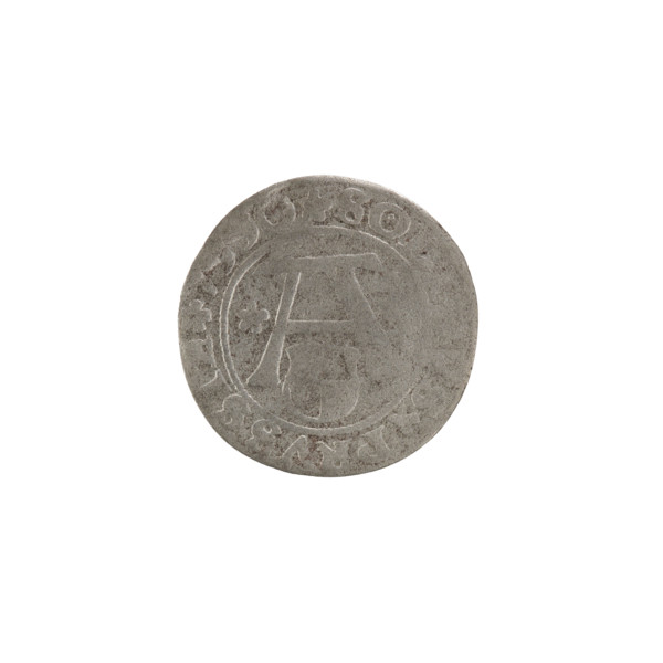 szelag by Hans Nimptsch (Nimsch), R (rarity). Obverse: Prussian eagle with crowned letter S on its