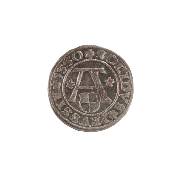 szelag, Nimptsch (Nimsch), Hans, R (rarity). Obv.: Prussian eagle, on its chest the crowned letter