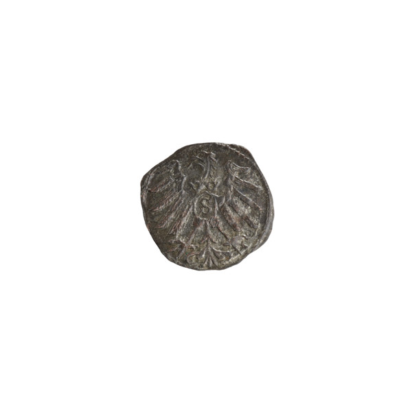 Denarius, Nimptsch (Nimsch), Wolf, R5 (rarity); obverse: in beaded border the letter A beneath the