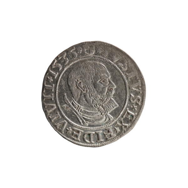 Decius Grosz, Jost Ludwik (fl. 1528–1535). Silver coin, 1535, Ducal Prussia (Königsberg). Obverse: