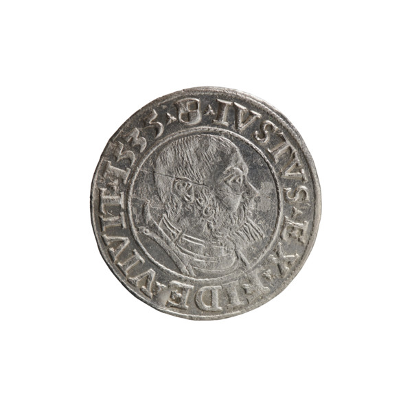 grosz, Decius, Jost Ludwik (fl. 1528-1535). Eagles; Albrecht Hohenzollern (Prince of Prussia;