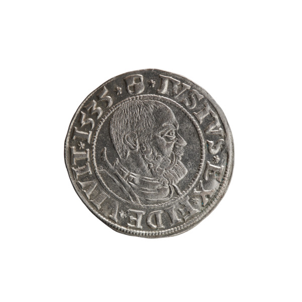 Decius Grosz, Jost Ludwik (fl. 1528–1535). 1535. Coin (Königsberg, Ducal Prussia). Obverse: