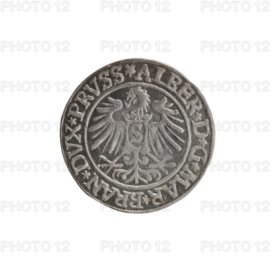 Decius Grosz, Jost Ludwik (fl. 1528–1535). Silver coin, 1535, Ducal Prussia (Königsberg). Obverse: