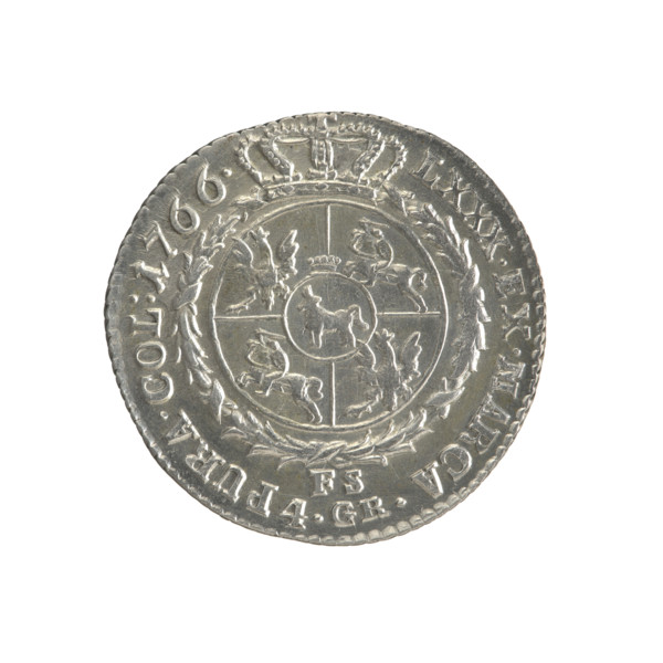 Gold crown, Stanislaw August Poniatowski (King of Poland; 1764–1795). Obverse: Head of Stanislaw