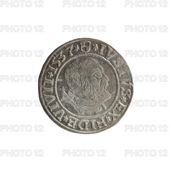 Obverse: Prussian eagle, on its chest a crowned letter S; on the rim between the pearl borders an