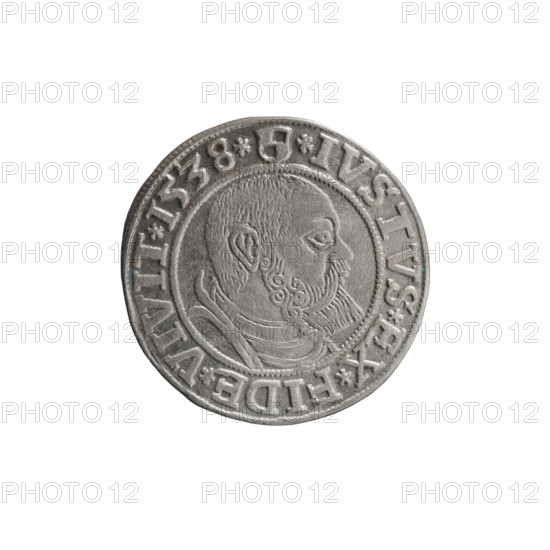 Obverse: Prussian eagle; on its chest a crowned letter S. On the rim between the pearl borders an