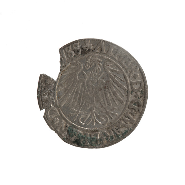 grosz; Schilling, Maciej, publisher; Decjusz, Jost Ludwik (fl. 1528–1535). Obverse: Prussian eagle,