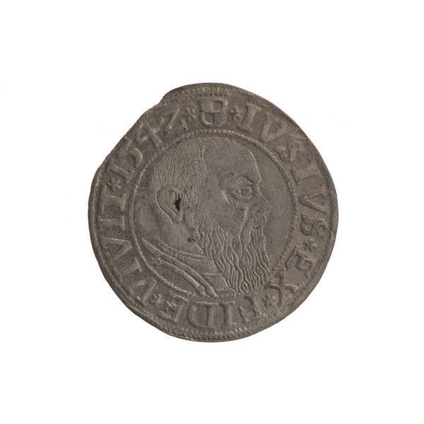Obverse: Prussian eagle; on its chest a crowned letter S. In the rim between the pearl borders an
