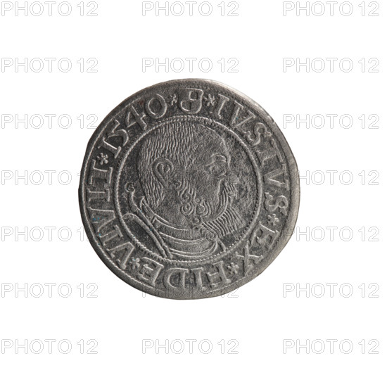 Grosz; Vogelwaider (Vogelwaid), Eustachius, publisher; Decius, Jost Ludwik (fl. 1528–1535). Coin,