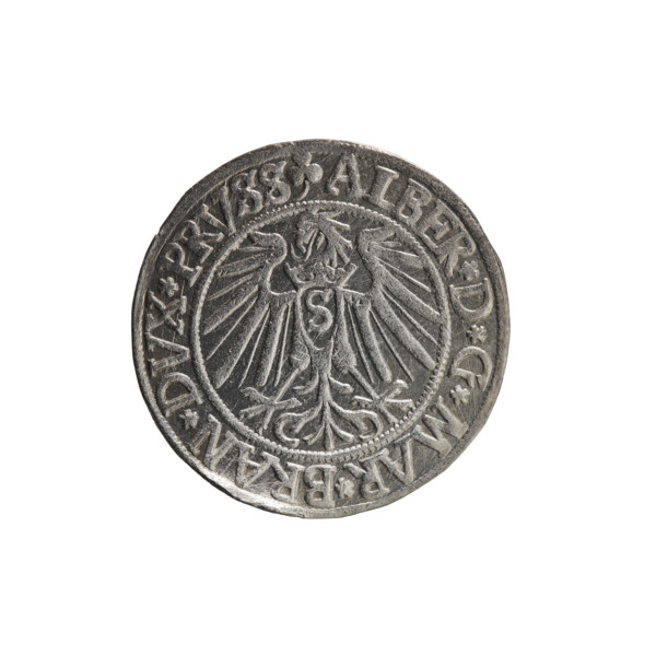 grosz, Schilling, Maciej, R0 (rarity), Albrecht Hohenzollern (Prince of Prussia; 1490–1568) —