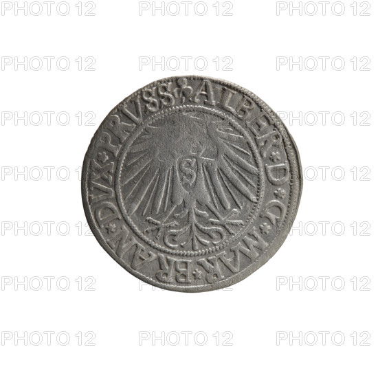 grosz, Schilling, Maciej, R0 (rarity), Albrecht Hohenzollern (Prince of Prussia; 1490-1568) -