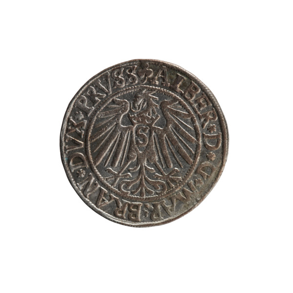 Albrecht Hohenzollern (Prince of Prussia; 1490–1568) — coin (1541, Königsberg, Ducal Prussia).