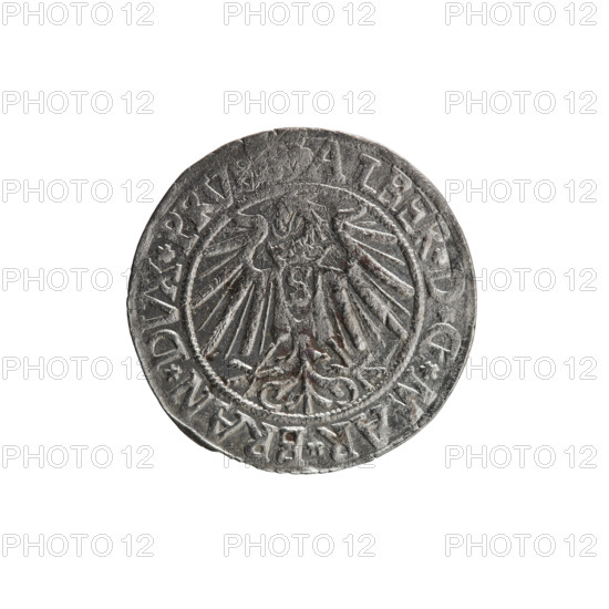 grosz, Schilling, Maciej, R0 (rarity), Albrecht Hohenzollern (Prince of Prussia; 1490-1568) -