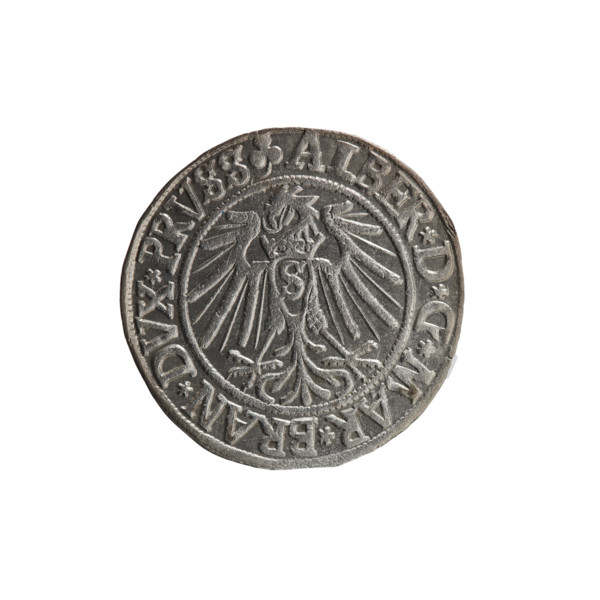grosz, Schilling, Maciej, R0 (rarity), Albrecht Hohenzollern (Prince of Prussia; 1490–1568) —