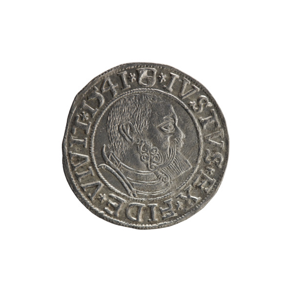 grosz, Schilling, Maciej, R3 (rarity). Albrecht Hohenzollern (Prince of Prussia; 1490–1568) —