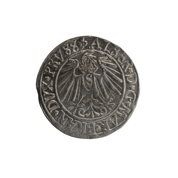 grosz; Schilling, Maciej; R0 (rarity). Albrecht Hohenzollern (Prince of Prussia; 1490–1568).