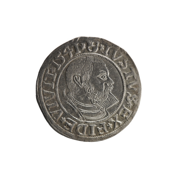 grosz, Schilling, Maciej, R3 (rarity), eagles, Hohenzollern (coat of arms), male busts in armor,