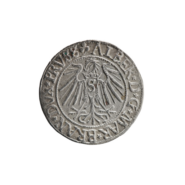 grosz, Schilling, Maciej, R0 (rarity), Albrecht Hohenzollern (Prince of Prussia; 1490–1568) —