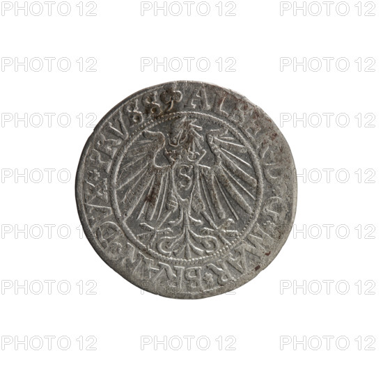 grosz, Schilling, Maciej, R0 (rarity), eagles, Albrecht Hohenzollern (Prince of Prussia; 1490–1568)