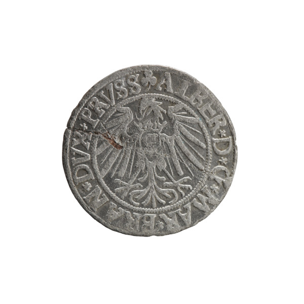 grosz, Schilling, Maciej, R0 (rarity), Albrecht Hohenzollern (Prince of Prussia; 1490–1568) —
