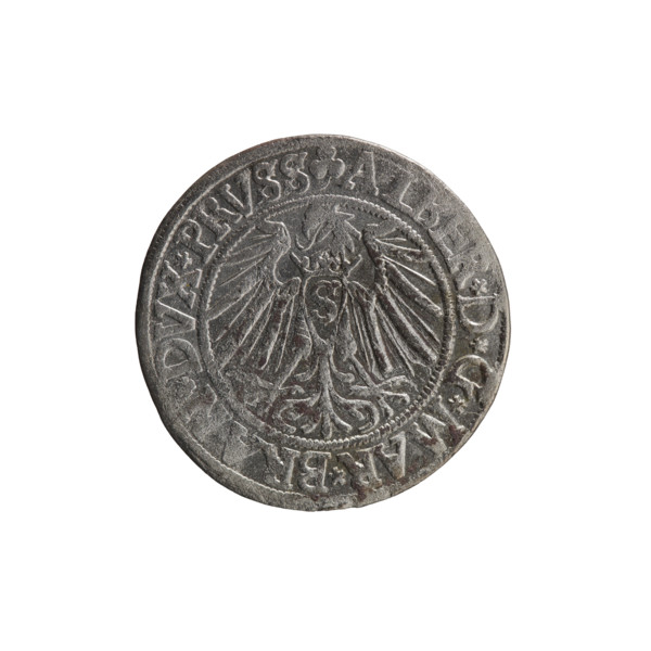 Albrecht Hohenzollern (Prince of Prussia; 1490–1568) — coin, 1541, Königsberg, Ducal Prussia