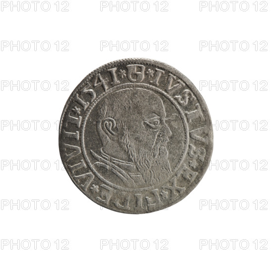grosz, Schilling, Maciej, R0 (rarity), eagles, Hohenzollern (coat of arms), male busts in armor,