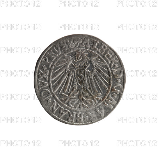 grosz, Schilling, Maciej, R0 (rarity), Albrecht Hohenzollern (Prince of Prussia; 1490–1568) —