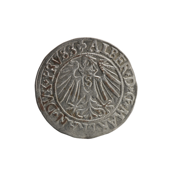 grosz, Schilling, Maciej, R0 (rarity), Albrecht Hohenzollern (Prince of Prussia; 1490–1568) -